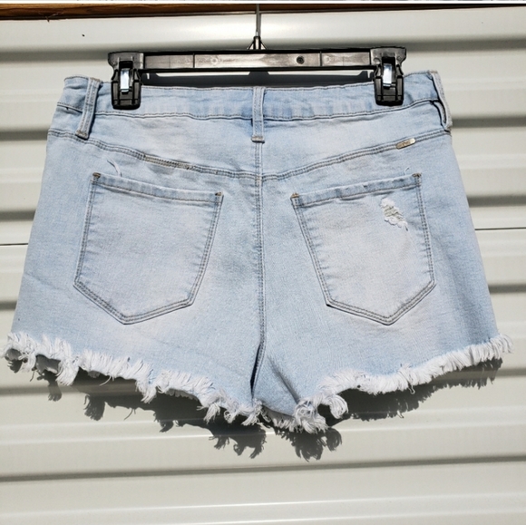 YMI high rise cut off distressed jean shorts - Picture 6 of 6